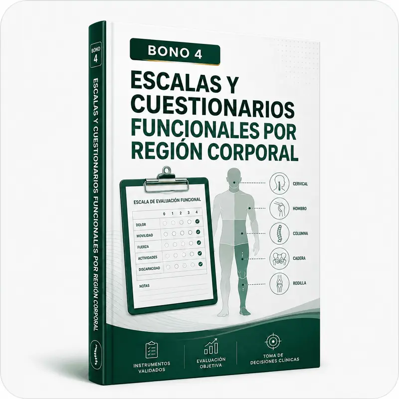 Portada del bono: Escalas y Cuestionarios Funcionales por Región Corporal